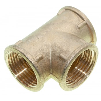 Тройник латунный 1" ВВВ