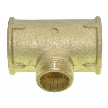 Тройник латунный редукционный 1"x3/4"x1" ВНВ