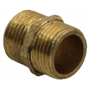 Ниппель соединительный латунный 3/8"