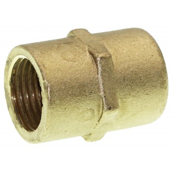 Муфта соединительная латунная 1/2" удлинённая 35 мм.