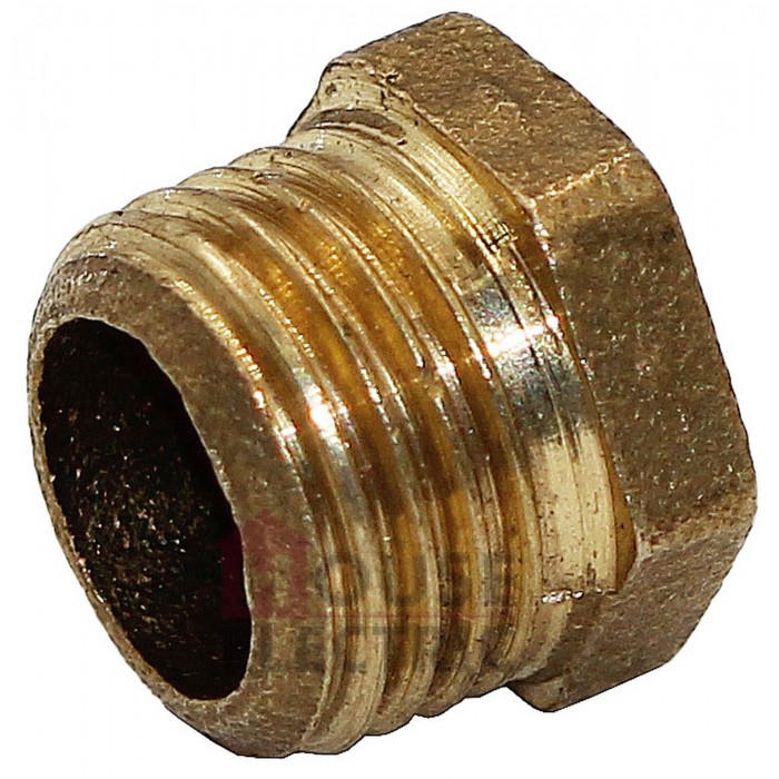 Заглушка наружная латунная 1/4"