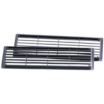 Дверная решетка Air Roxy 115*435 графит 02-125