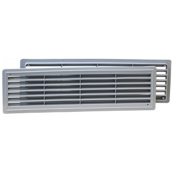 Дверная решетка Air Roxy 115х435 серая 02-126