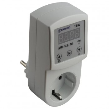 Реле контроля напряжения в розетку ENERGIO MR-VS-16 AC 230V 16A