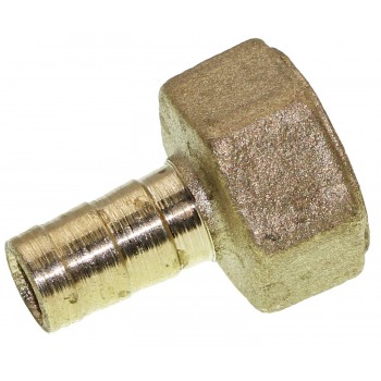Штуцер латунный для шланга D 10 мм. с внутренним резьбовым соединением 1/2"