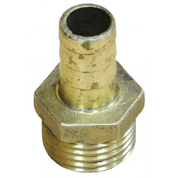 Штуцер латунный для шланга D 12 мм. с наружным резьбовым соединением 1/2"