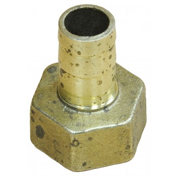 Штуцер латунный для шланга D 12 мм. с внутренним резьбовым соединением 1/2"