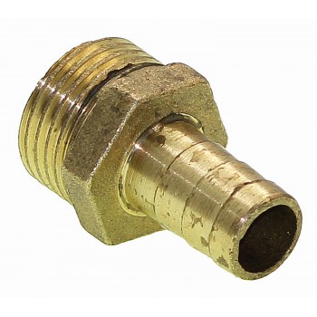 Штуцер латунный для шланга D 12 мм. с наружным резьбовым соединением 3/4"