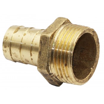 Штуцер латунный для шланга D 16 мм. с наружным резьбовым соединением 3/4"