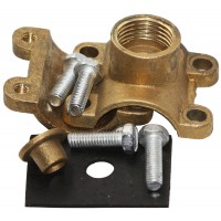 Врезка муфтовая латунная на трубу 1/2" с выходом 1/2"