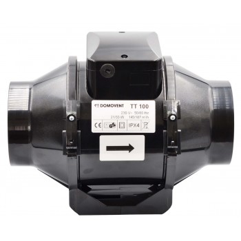 Вентилятор канальний Домовент ТТ d100 2-х скоростной