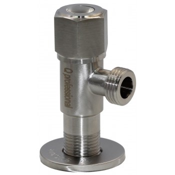 Кран приборный угловой с керамическим запорным элементом Qprofessional NV-QP888 1/2x1/2