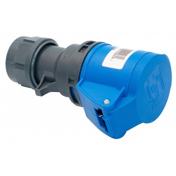 Силовая розетка переносная ABL Sursum с защитной крышкой 2P+E 250В IP44 16А