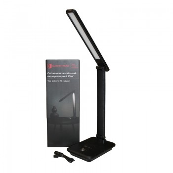 Лампа настольная с аккумулятором Led Electro-house с функцией повербанка 10Вт, черная