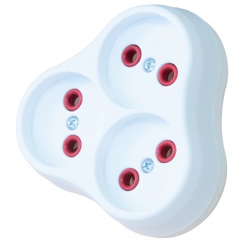 Тройник в розетку NEOMAX NX1015 16А 250В белый 3 гнезда