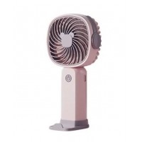Портативный ручной вентилятор с аккумулятором и подставкой Araepro KLW-F8 розовый