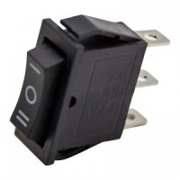 Переключатель Lemanso LSW18 узкий чёрный 3 пролож. с фикс./ KCD3-103