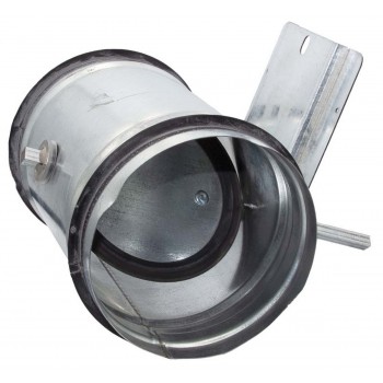 Дроссель-клапан вентиляционный круглый D125 под сервопривод