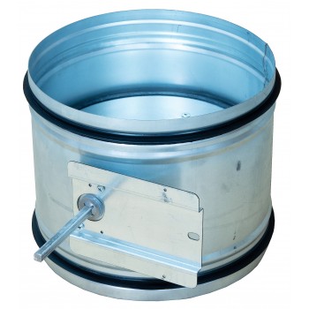 Дроссель-клапан круглый D250 мм под сервопривод