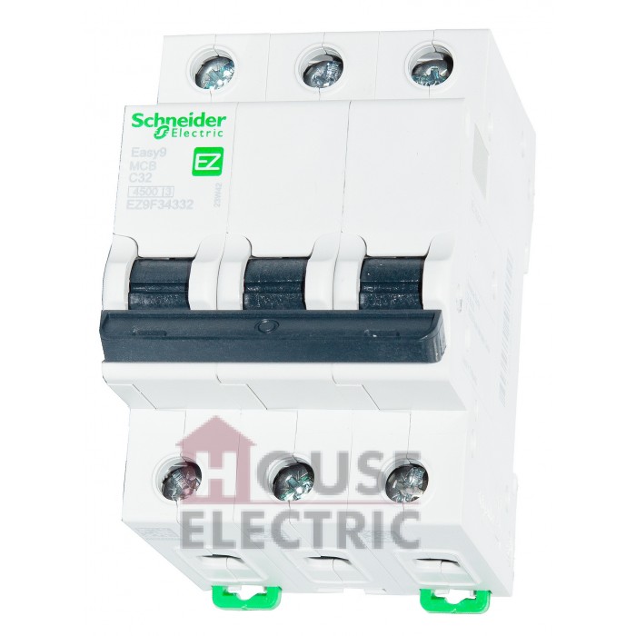 Автоматический выключатель Schneider Electric EZ9F34332 Easy9 4,5kA 3P 32A C