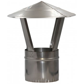 Грибок дымохода Вент Устрий d150 AISI 304 нержавеющая сталь 0,6 мм