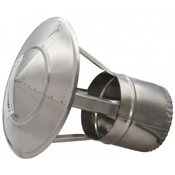 Грибок дымохода Вент Устрий d150 AISI 304 нержавеющая сталь 0,6 мм