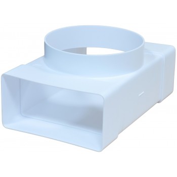 Тройник для плоских и круглых воздуховодов 55*110/d100 CKC