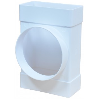 Тройник для плоских и круглых воздуховодов 55*110/d100 CKC