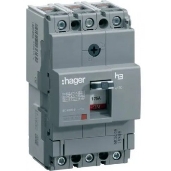 Силовой автоматический выключатель Hager x160, 3P, 18kA 125A