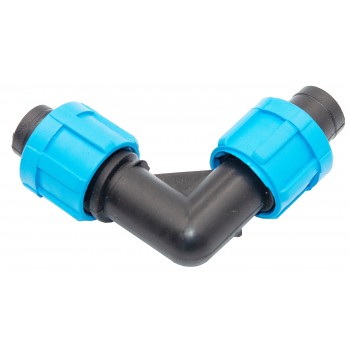 Угол зажимной для ленты капельного полива D16