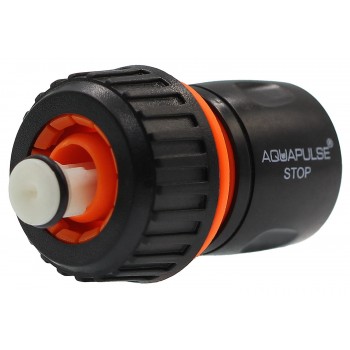 Коннектор быстросъемный 1/2" с функцией аква-стоп для шланга 3/4"