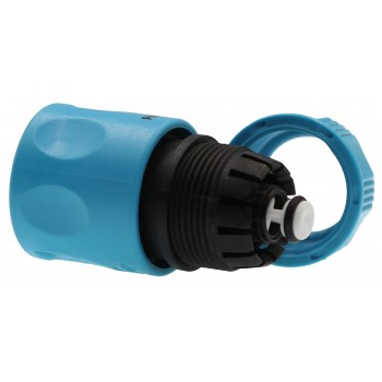 Коннектор быстросъемный 1/2" с функцией аква-стоп для шланга 1/2"