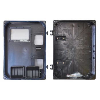 Щиток уличный под 3-фазный счетчик фасадный пластиковый черный