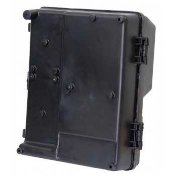 Щиток под 1-фазный счетчик фасадный пластиковый черный уличный КДЕ-1 (245*300 мм)