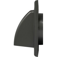 Выход вентиляционный стеновой Awenta КО d125 с обратным клапаном черный