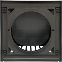 Выход вентиляционный стеновой Awenta КО d125 с обратным клапаном черный