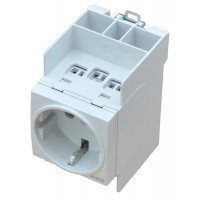 Розетка с установкой на DIN-рейку Hager SN016 250В 16А, 2.5м