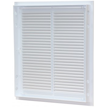 Ревизионная дверца МиниМакс 300*300 белая с решеткой