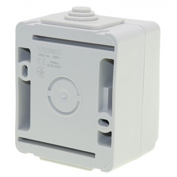 Кнопка звонка Videx Binera VF-BNW11DB-G IP65 серая