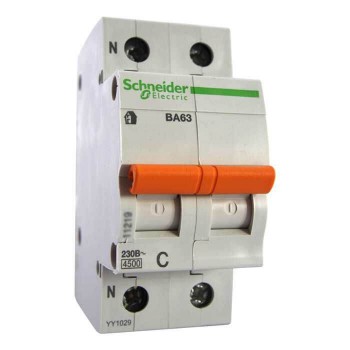 автоматический выключатель Schneider Electric BA63 4,5kA 2P 50A