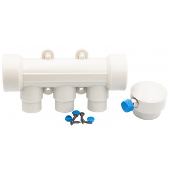 Коллектор KOER 40x20 PPR 3-way с шаровыми кранами