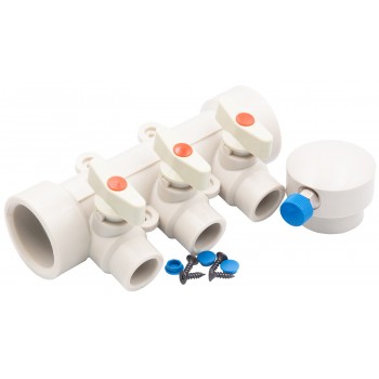 Коллектор KOER 40x20 PPR 3-way с шаровыми кранами