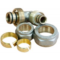 Колено обжимное соединительное неразборное ЭКО 16x20мм