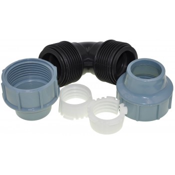 Колено зажимное 90° ITAL для ПЭ труб КЗ d40мм.