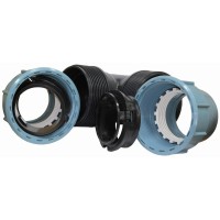 Колено зажимное 90° ITAL для ПЭ труб КЗ d90мм.