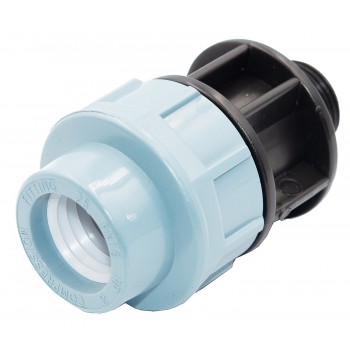 Муфта соединительная для ПЭ труб с наружной резьбой ITAL МРН 25*3/4"