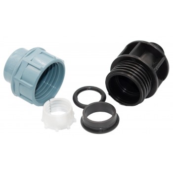 Муфта соединительная для ПЭ труб с наружной резьбой ITAL МРН 25*3/4"