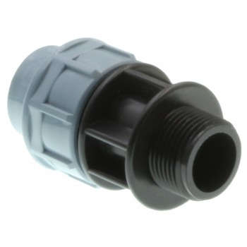 Муфта соединительная для ПЭ труб с наружной резьбой ITAL МРН 25*1"