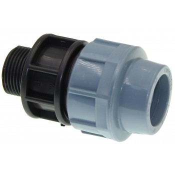 Муфта соединительная для ПЭ труб с наружной резьбой ITAL МРН 32*1"