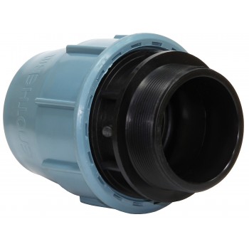 Муфта соединительная для ПЭ труб с наружной резьбой ITAL МРН 75*3"